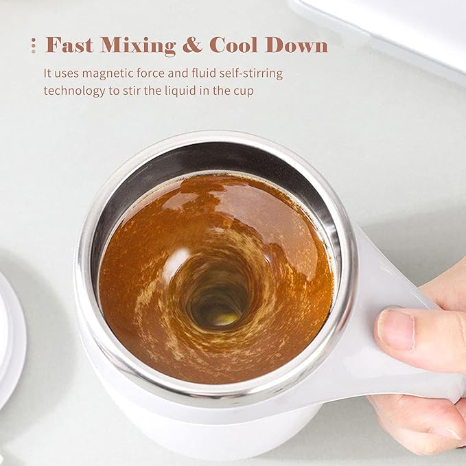 380mL Self-Stirring Mug with Lid