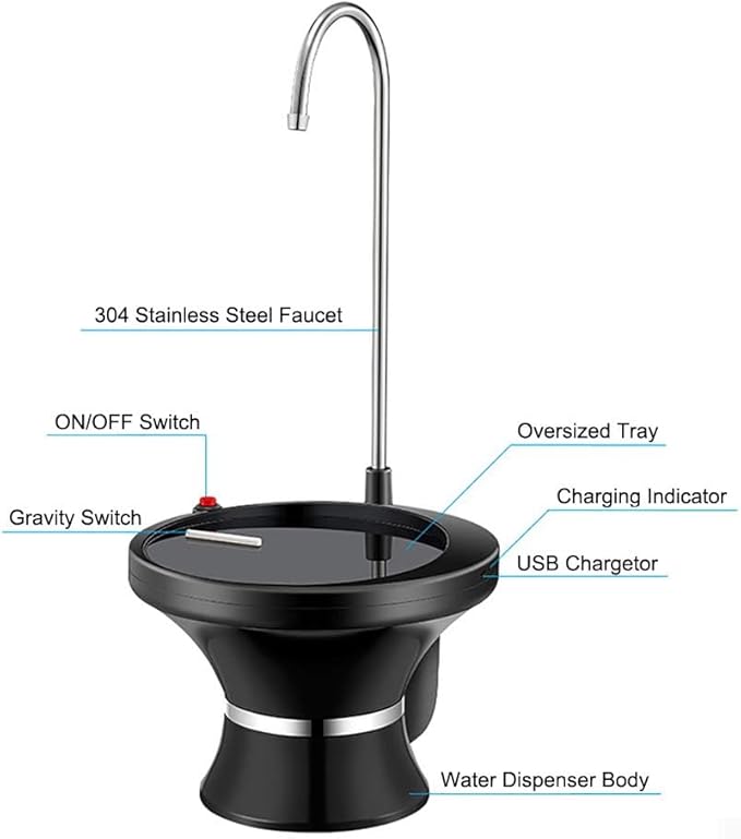 Rechargeable Automatic Water Dispenser Pump for Bottled Water