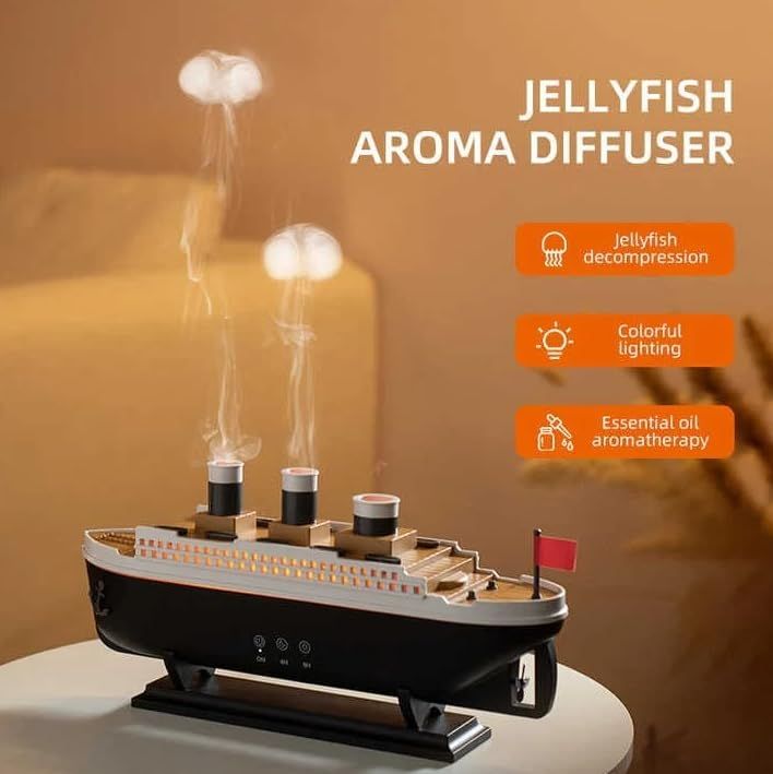 Titanic Ship 3D LED Humidifier & Aroma Diffuser